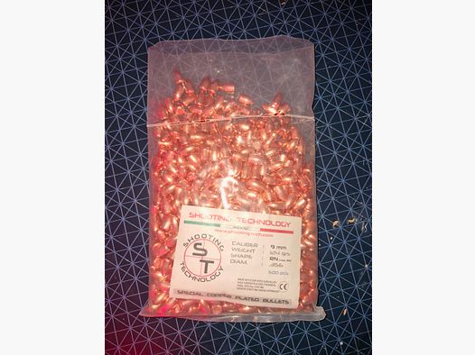 9mm RN 124gr Geschosse Shooting Club