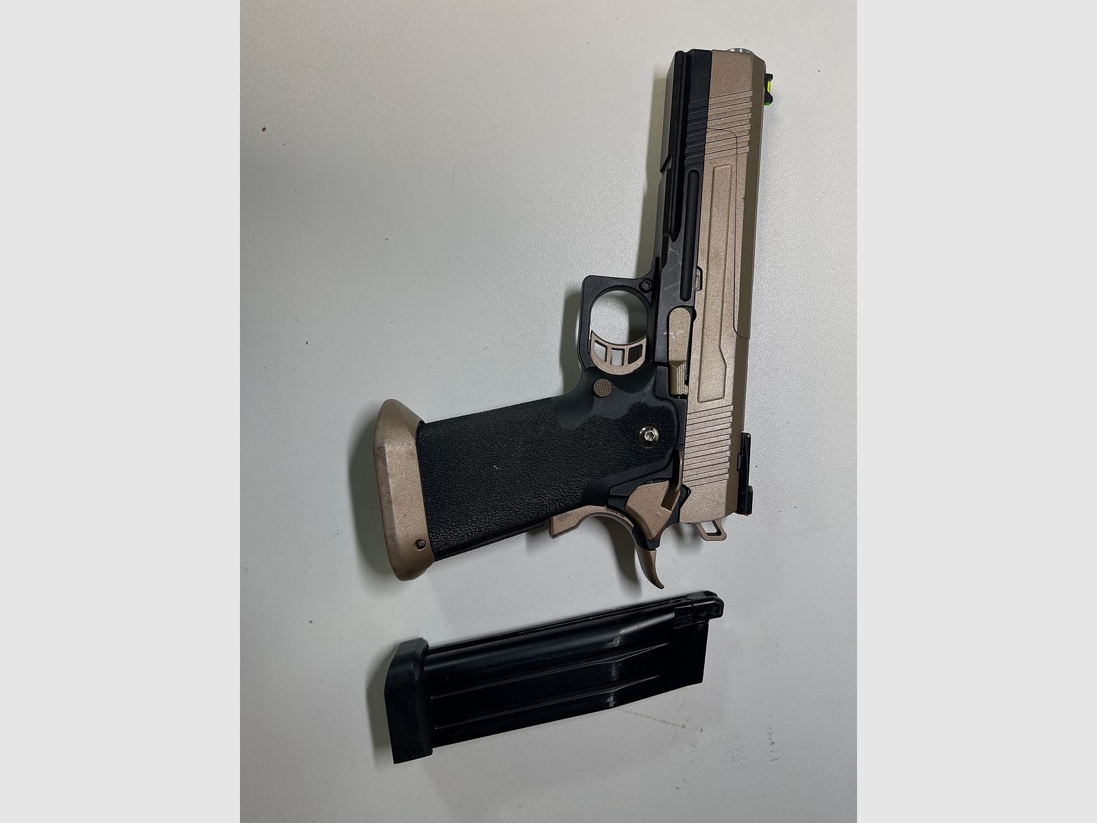 Pistola Airsoft Double Bell Hi-Capa 5.1 in metallo completo CO2BB 6mm BB bicolore