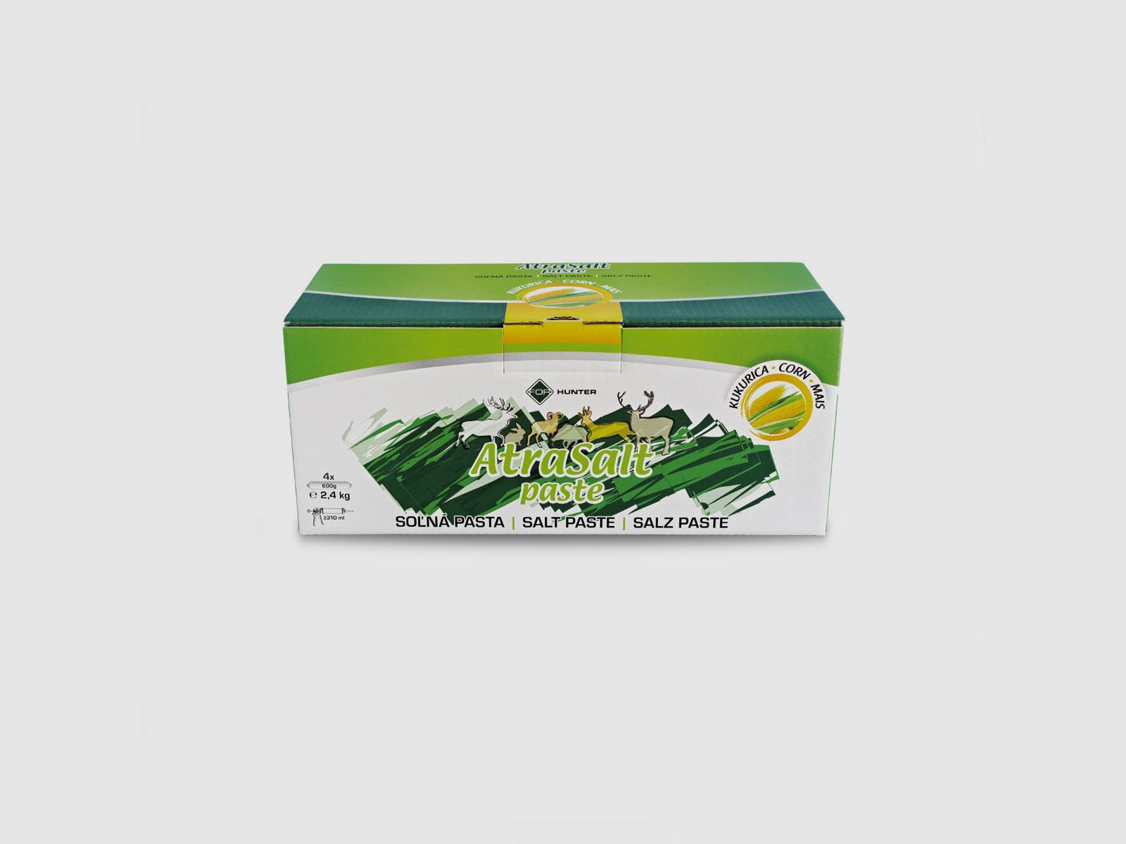 ATRASALT – PASTE ATTRATTIVO PER UNGULATI CEREALI (MAIS) – 2,4 Kg | 4pz, immagine 1 di 2