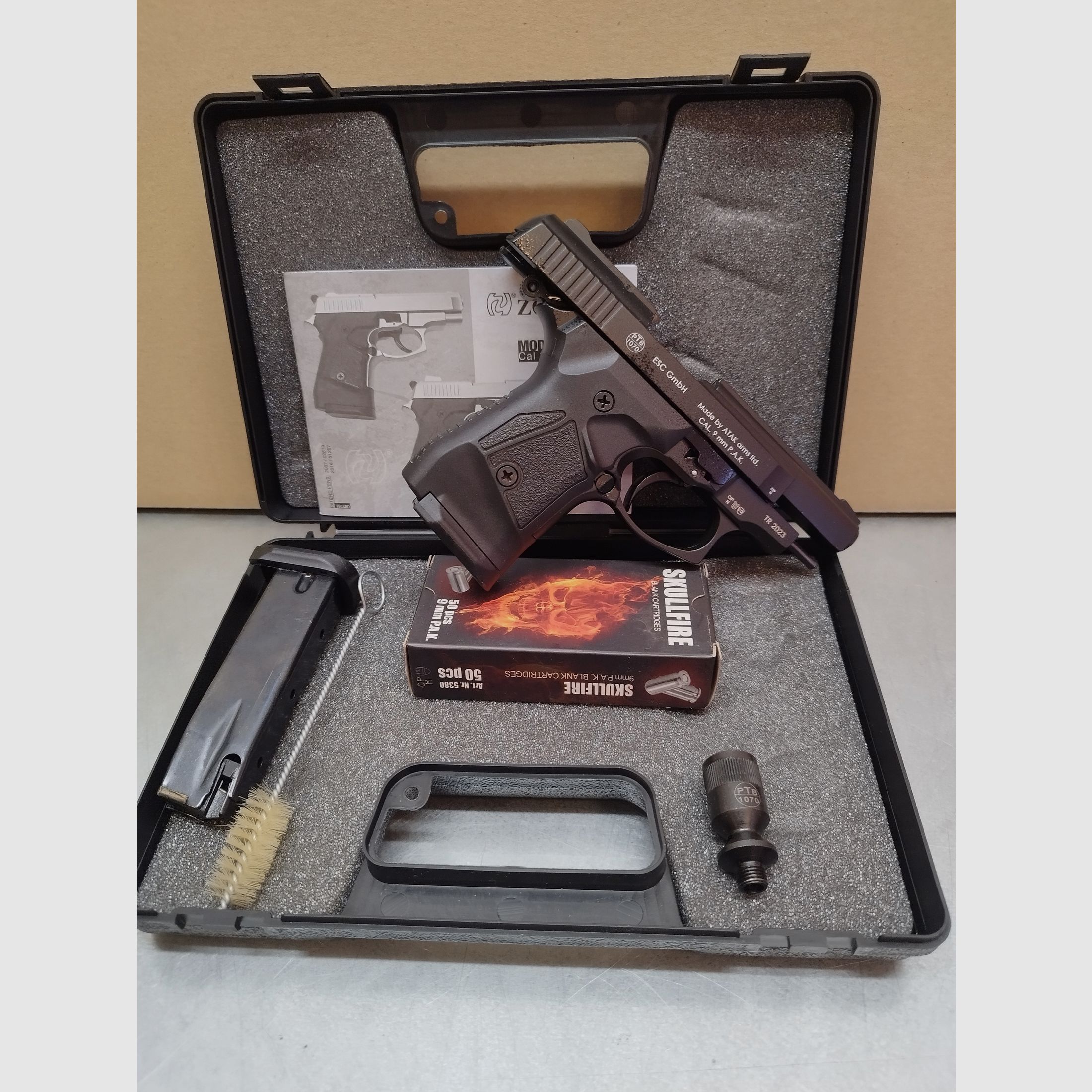 Zoraki 914-P Schreckschusswaffe 9mm PAK schwarz Set Agebot !!Neuware!!