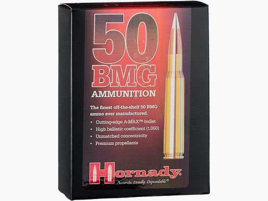 Hornady .50 BMG A-Max 48.6,/750grs.