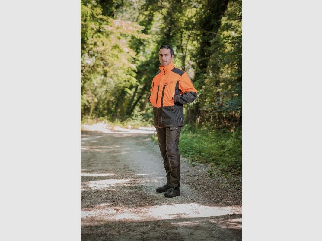 Somlys Hundeführer Jacke Orange/grün