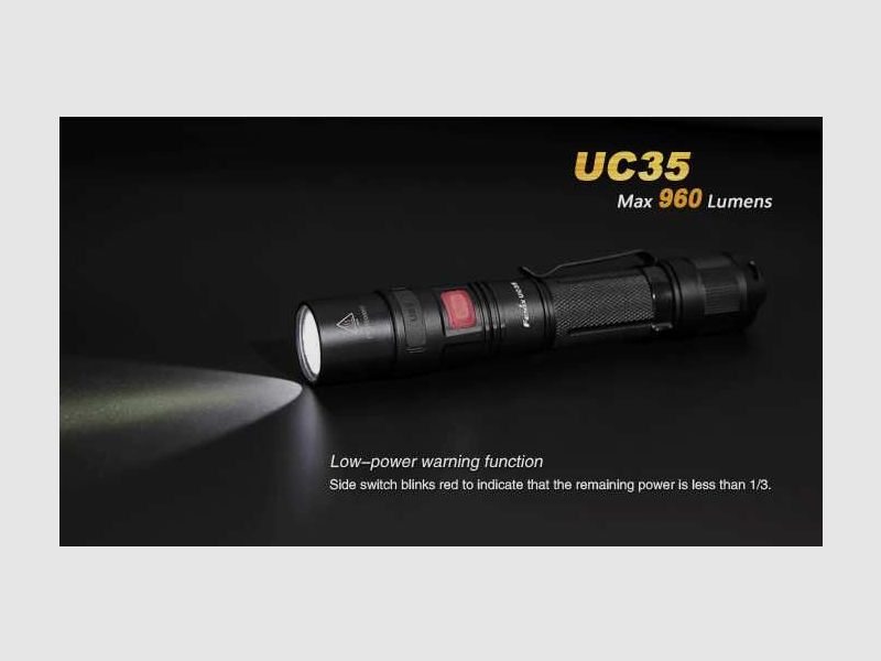 ŁADOWALNA LATARKA FENIX UC35 960 lm, zdjęcie 7 z 8
