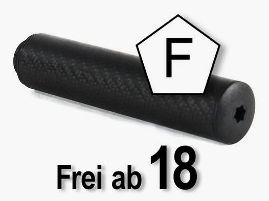 A-TEC air rifle silencer WAVE with 1/2"-20 UNF thread (cal .22)