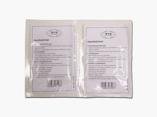 MFH handwarmer-kussen voor eenmalig gebruik