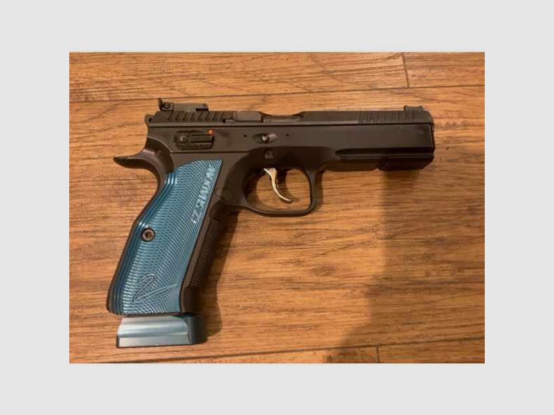 Pistole CZ Shadow 2 Kal.:9mm Luger, Pro Tuning LPA Visier, Alu Magazinverlängerung,gebraucht