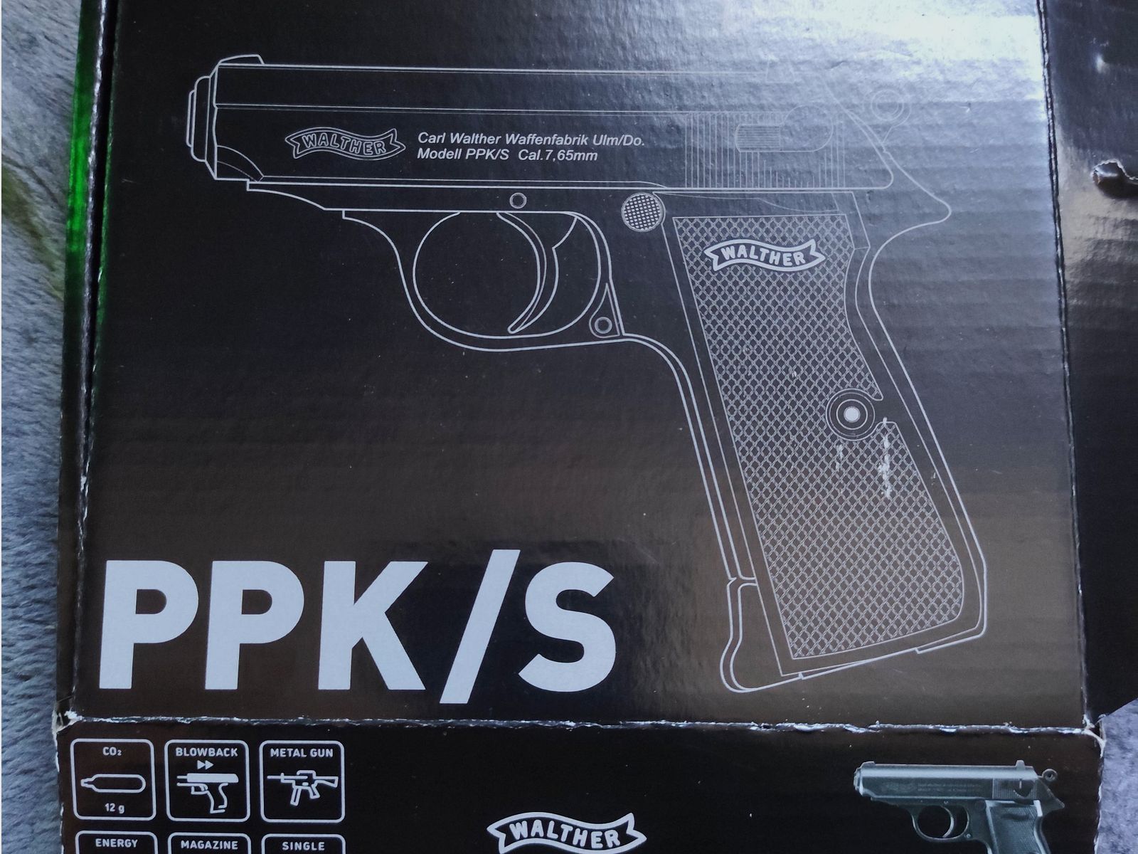 Walther PPK/S Co2-Pistole Blow Back Kaliber 4,5 mm BB
