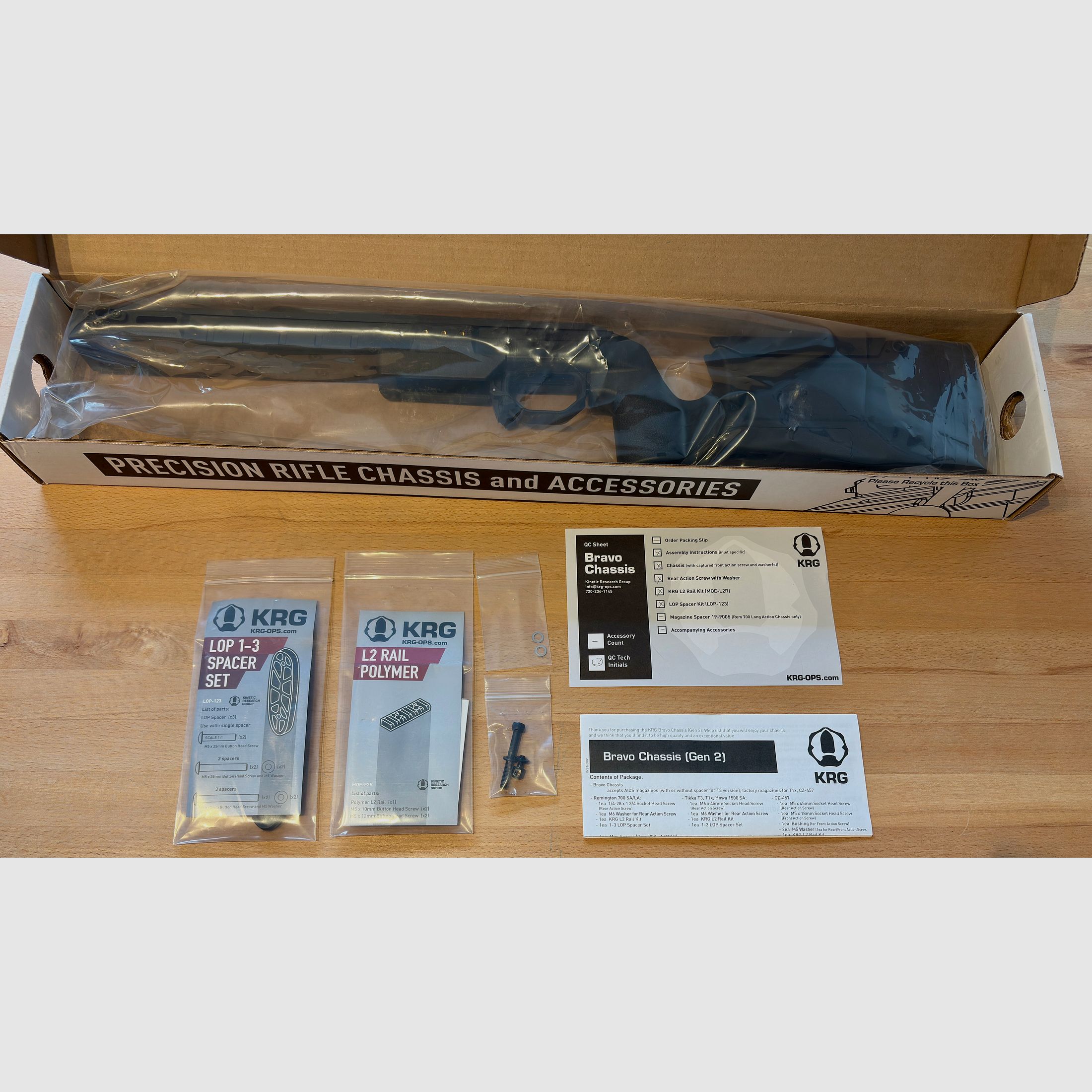 KRG Bravo Chassis für Tikka T3 / T3x / CTR, schwarz, super Zustand