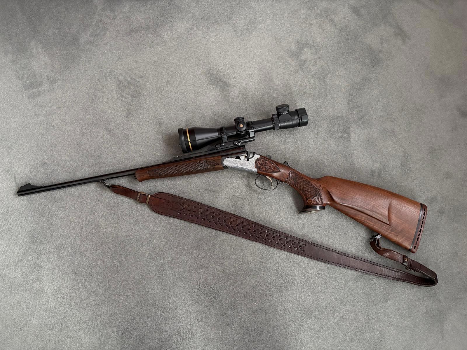 Kipplaufbüchse Sabatti 98, inkl. Optik, Waffenkoffer und Munition