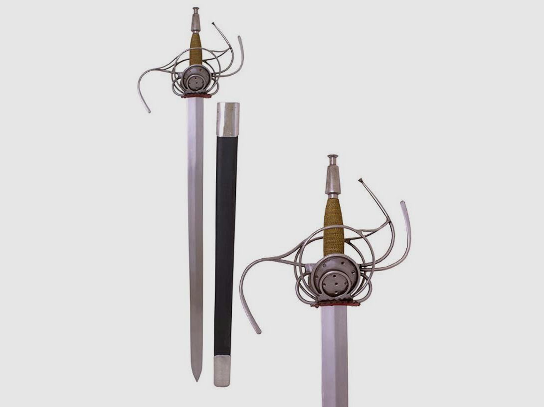 Deutscher Pappenheimer Rapier mit Scheide