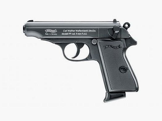 Walther PP cal. 9 mm P.A.K. - Black blank firing