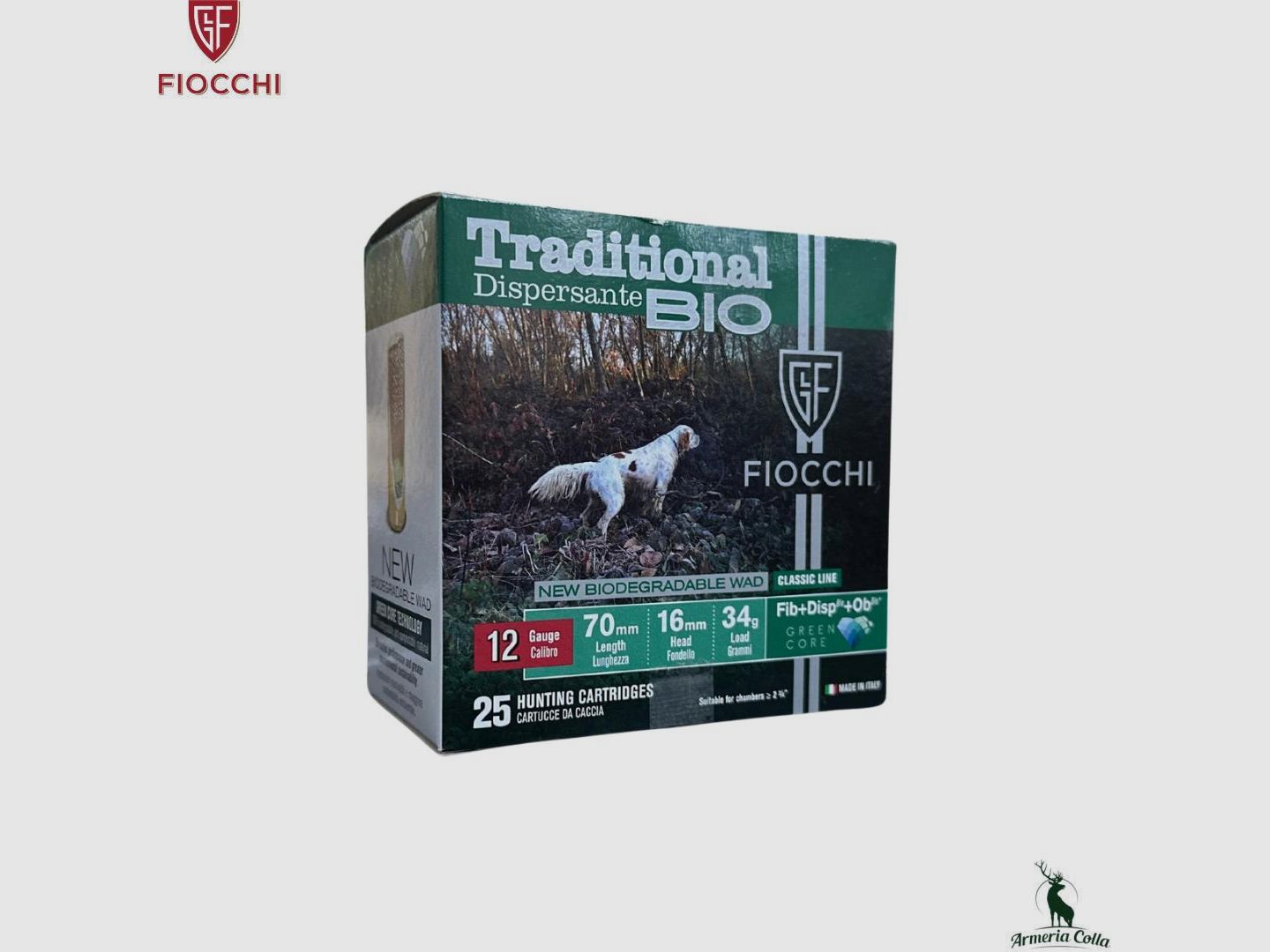 Fiocchi Munitionen Traditional Dispersant Bio 34g Kal. 12