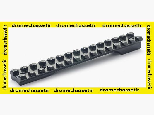 Rail picatinny de acero para carabina a cerrojo Sabatti Rover 870, acción corta, negro