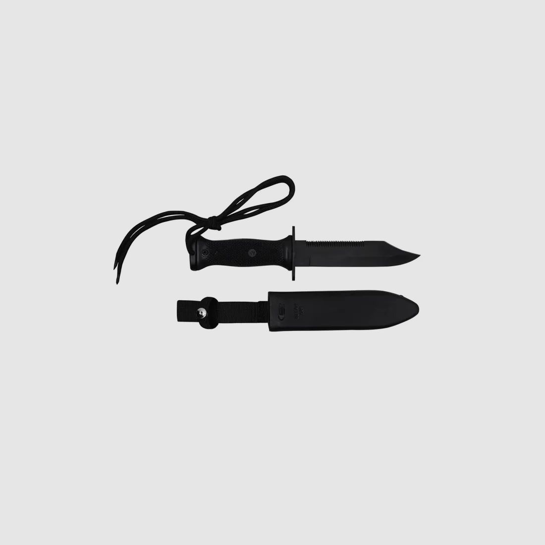 US Navy Kampfmesser MK3 m. Plastikscheide (Nachbau) Schwarz
