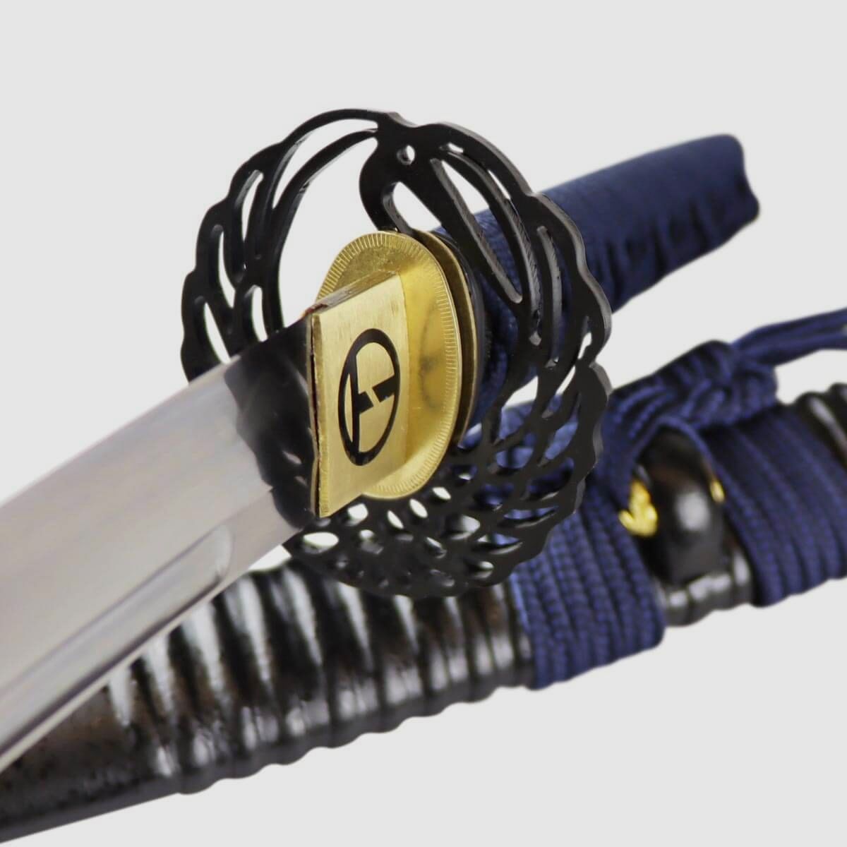 Tsurumaru Wakizashi con Saya Sendan e verniciatura Ishime