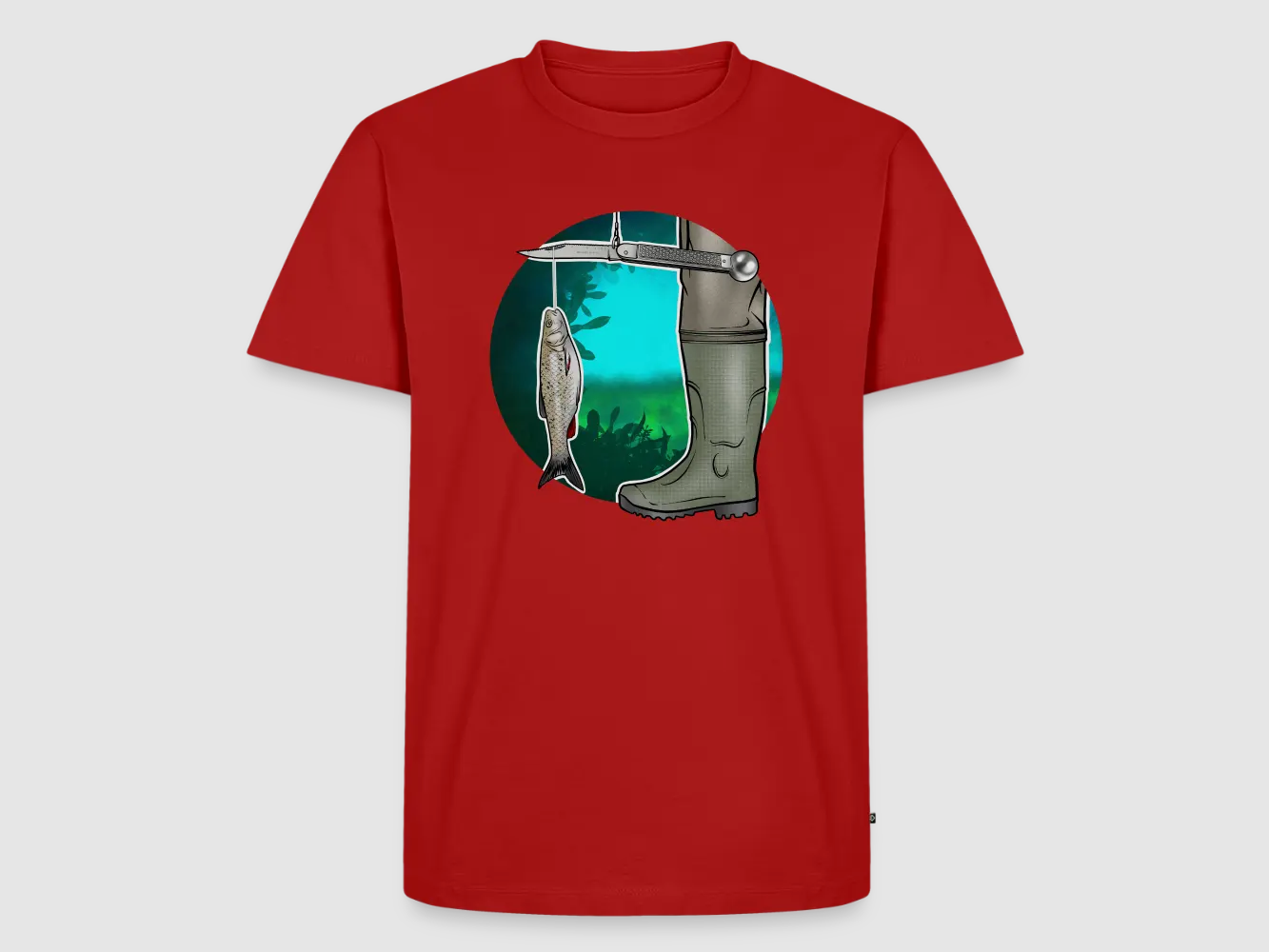 PUMA Men´s Premium T-Shirt "Waagemesser – Petri Heil"