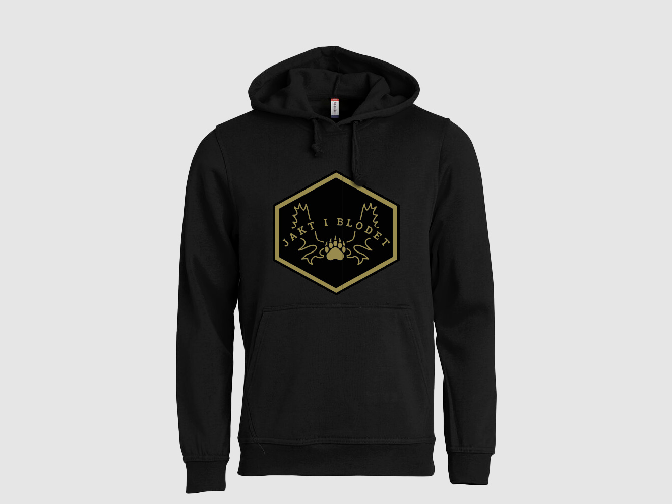 Basic Hoody Men Black "Hunting in the blood" M