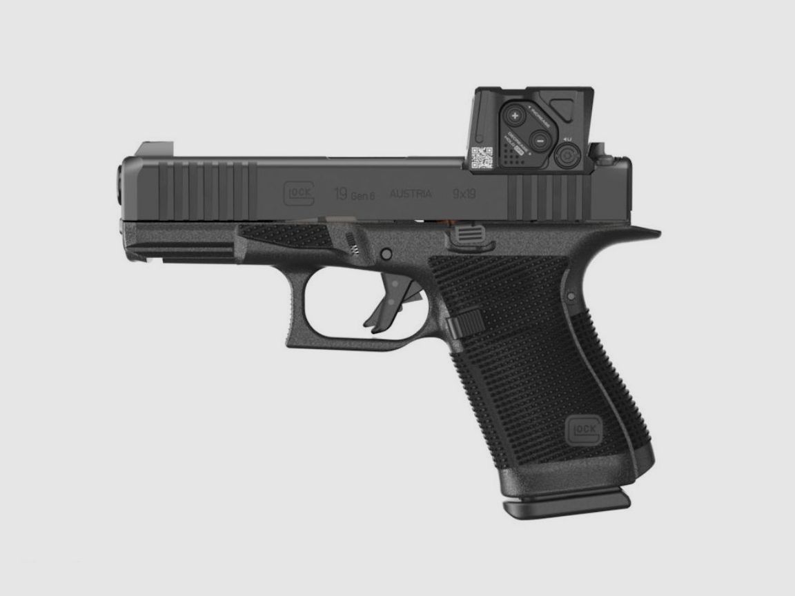 Pistole Glock 19 Gen6, A-Cut Combo, 9×19, Reflexvisier Aimpoint COA, 15 Schuss, Bild 1 von 2