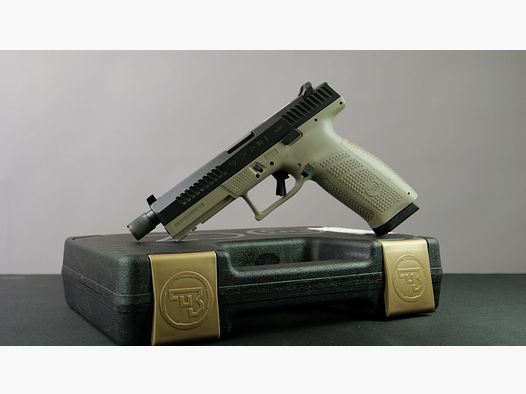 CZ P10 F  SR (Laufgewinde) mit Griffstück in FDE, schwarz, oder grau!