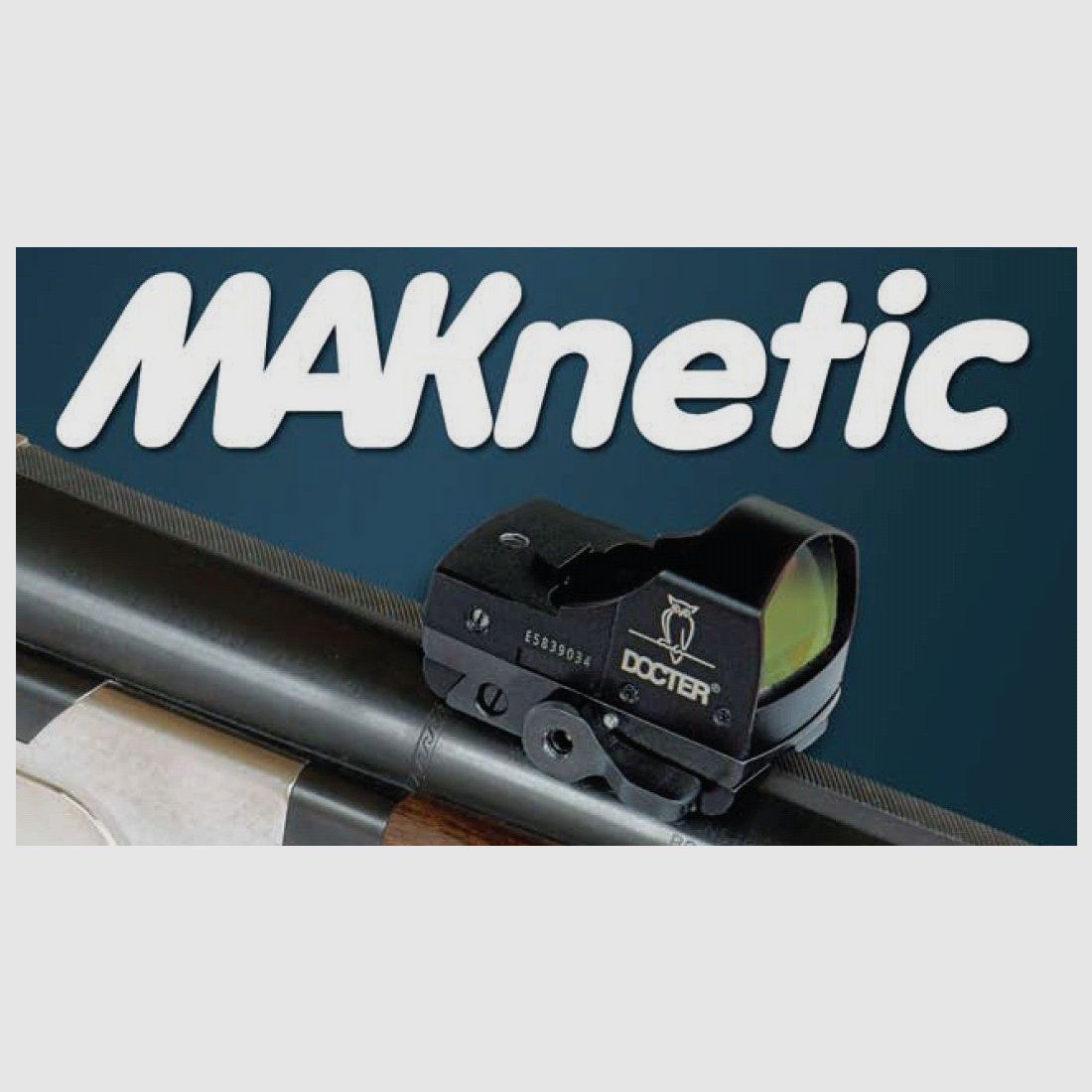 Montage MAK pour viseur à point rouge, montage à clic pour Docter Sight, pour rail de 8–9 mm, MAKnetic