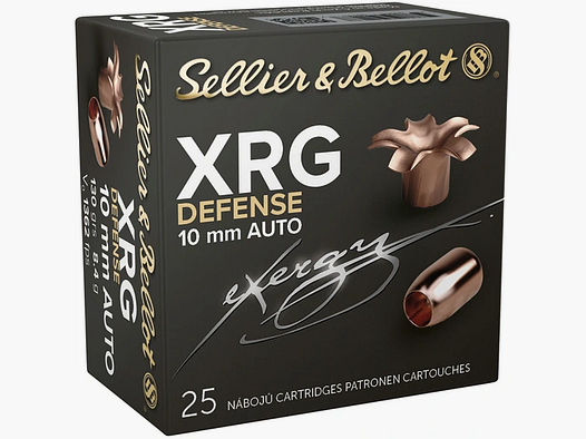 S&B 10mm Auto XRG Defense 130gr/8,4g – 25er Pkg