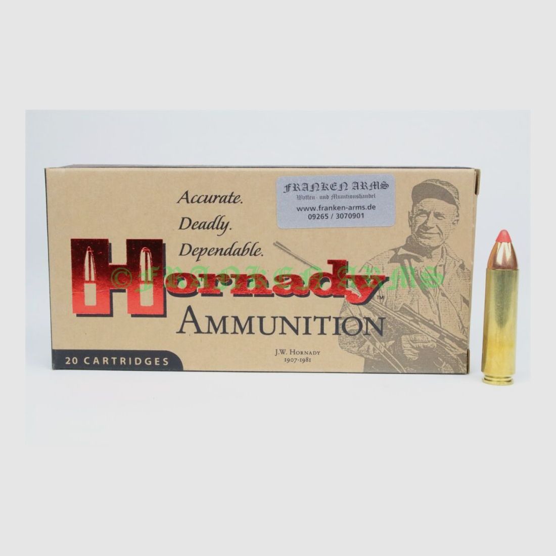 Hornady FTX .450 Bushmaster 250gr. 16,2g 20 Stück Staffelpreis