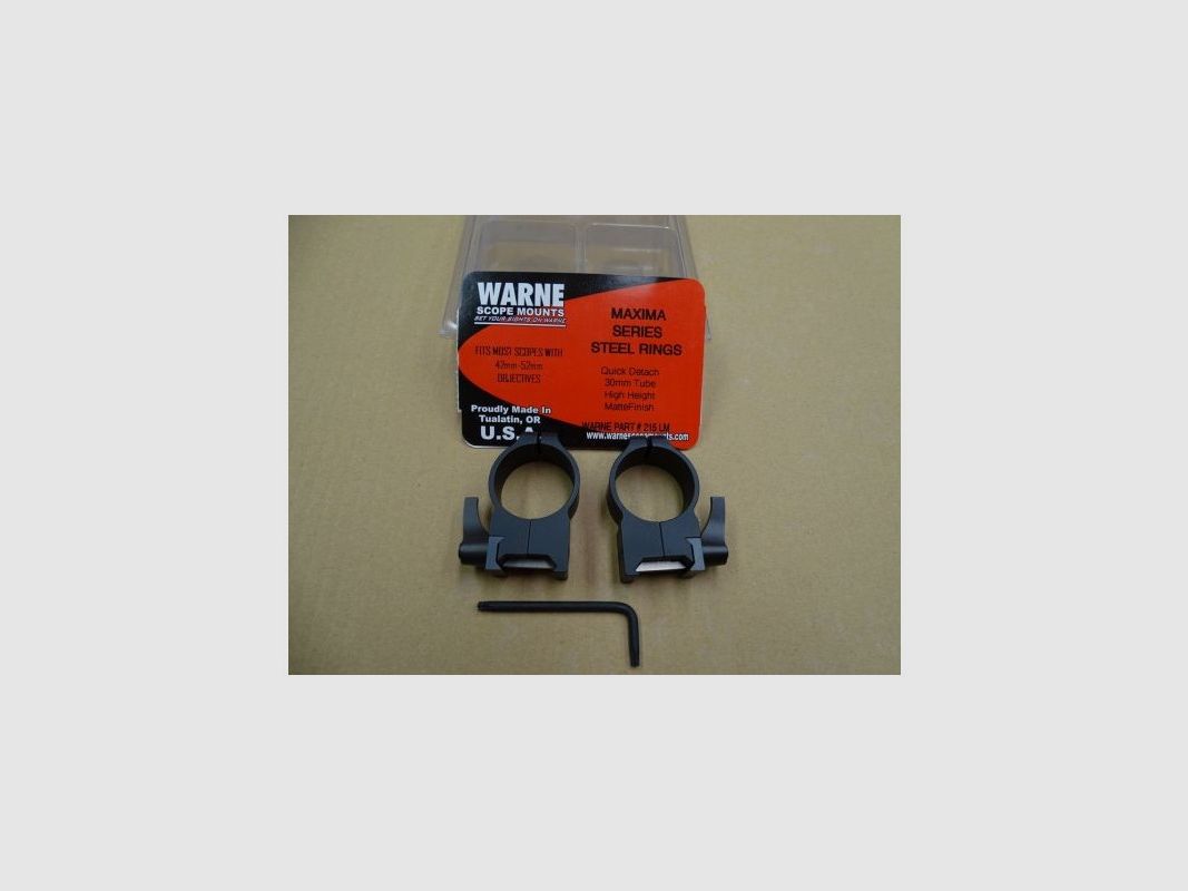 WARNE ANELLI MAXIMA QD 30MM ALTO, imagen 2 de 2