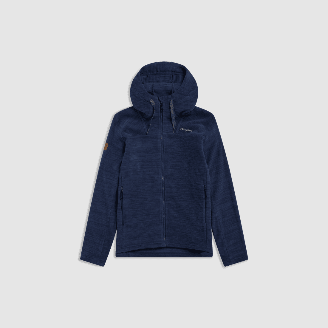 Bergans Hareid Fleece Hood Jacket Men Navy Blue L