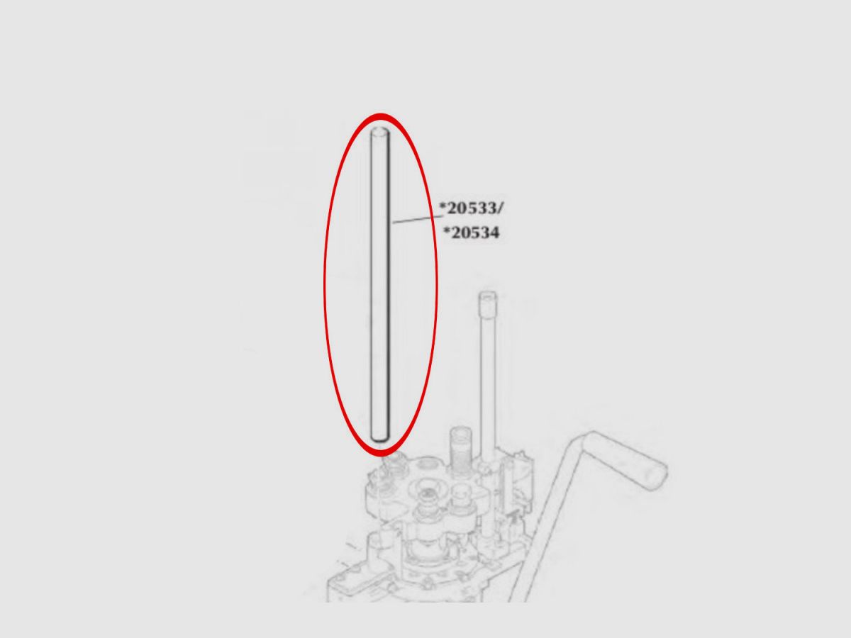 Dillon Hülsenförderrohr 1100 für Super 1050, Kaliber: Large Primer, Bild 3 von 3