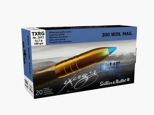 SELLIER & BELLOT EXERGY BLUE TXRG - 300WIN.MAG - 180GRS. - 20 PATRONEN