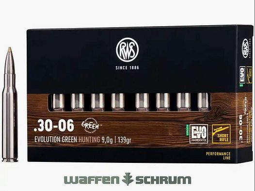 RWS Evo Green 9.0g - 139gr .30-06Spring Short Rifle