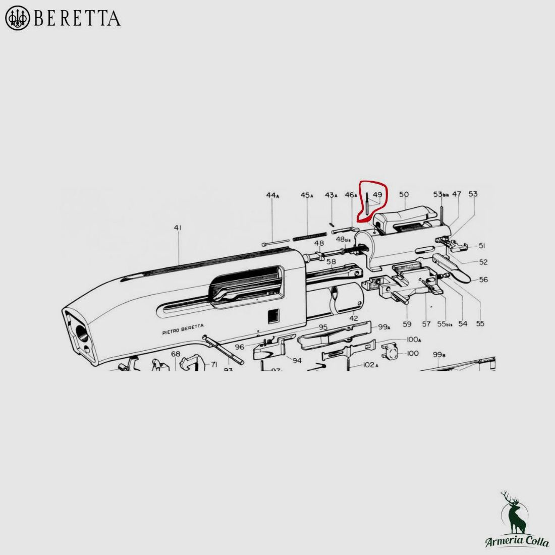 Beretta Spina Elastica Nr. 49 mis. 2.5×12 art. C97005