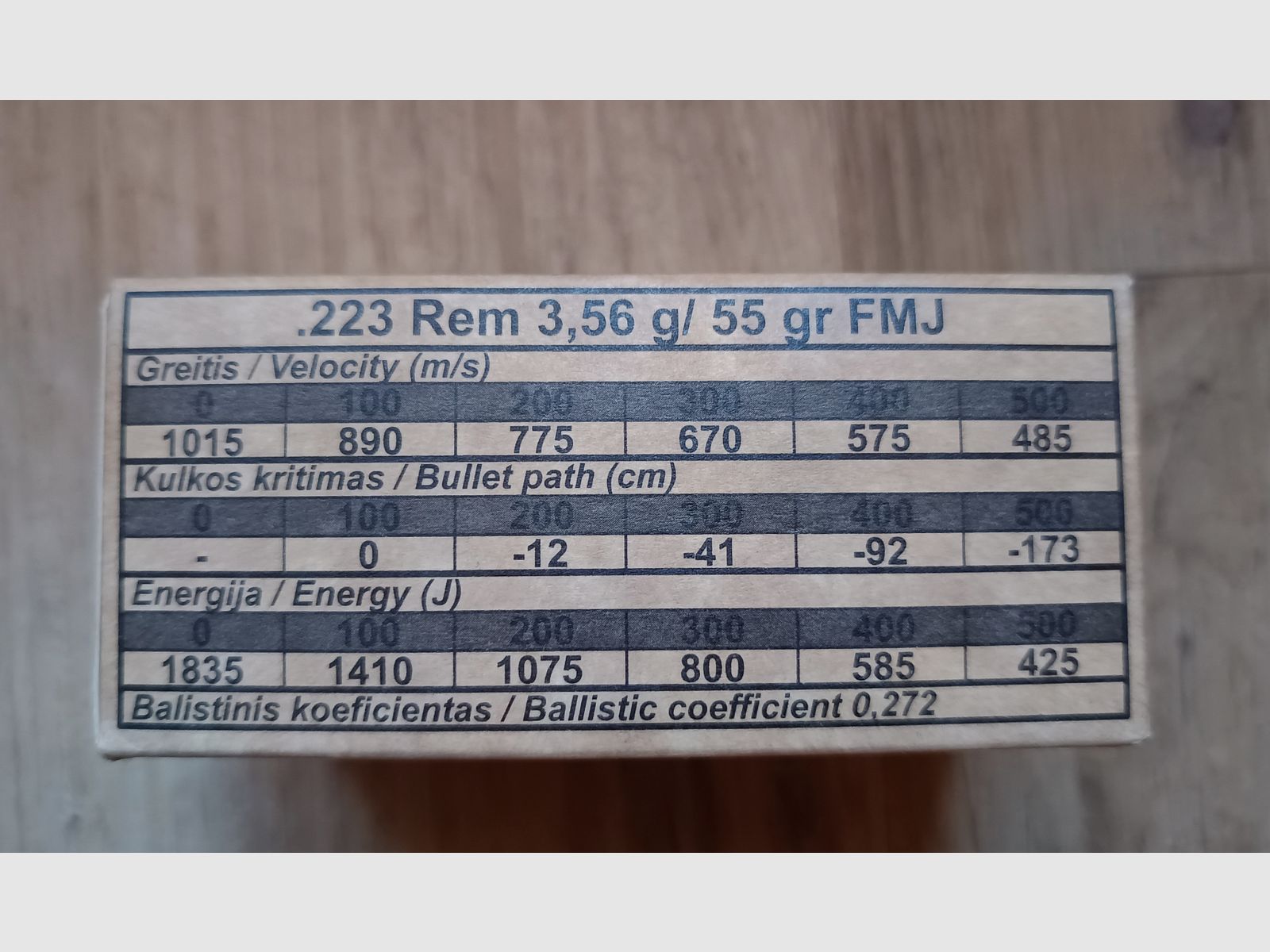 450 Schuss Munition .223 Rem, Neu & originalverpackt 