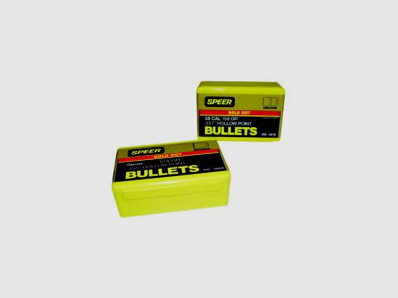Speer Geschoss 9mm/.355 124GR HP 100 Stück