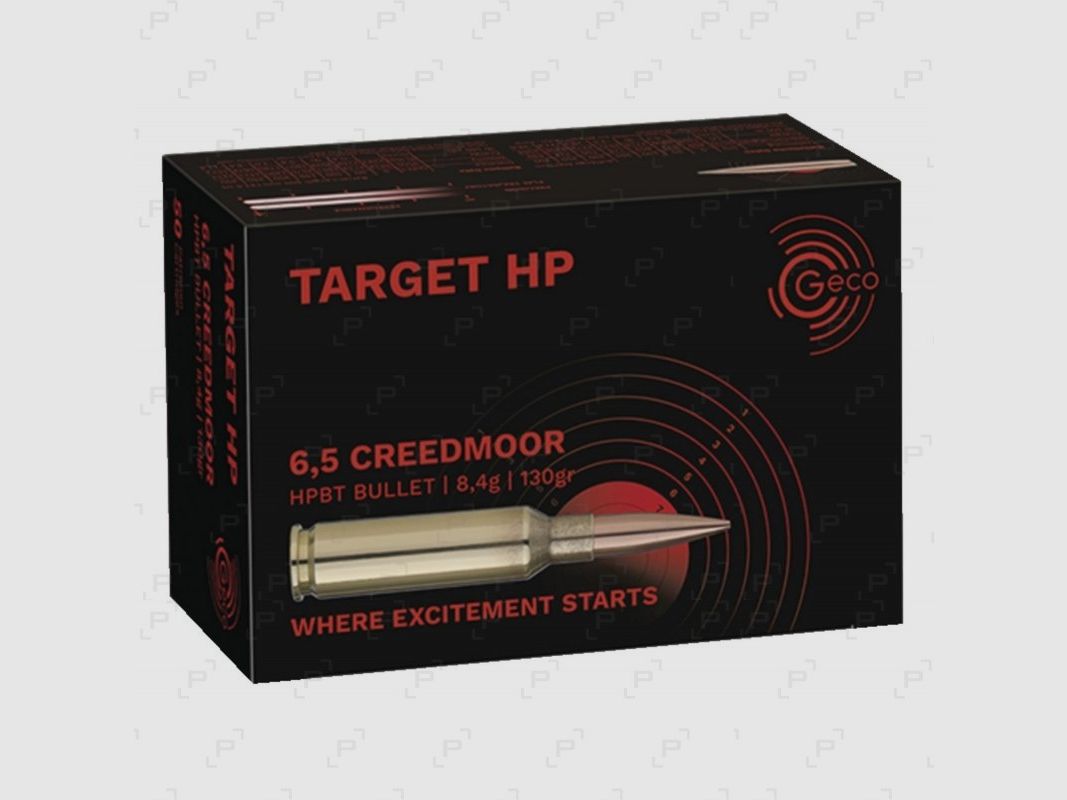 Sportpatronen für Langwaffen GECO TARGET HP Kaliber 6,5 CREEDMOOR - 130GR