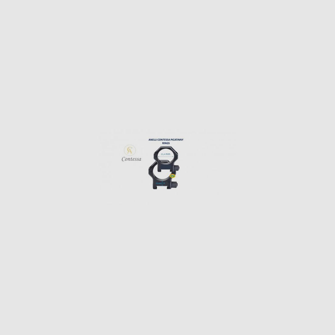 CONTESSA ANELLI PICATINNY RINGE 1 Zoll (25,4) H 12MM