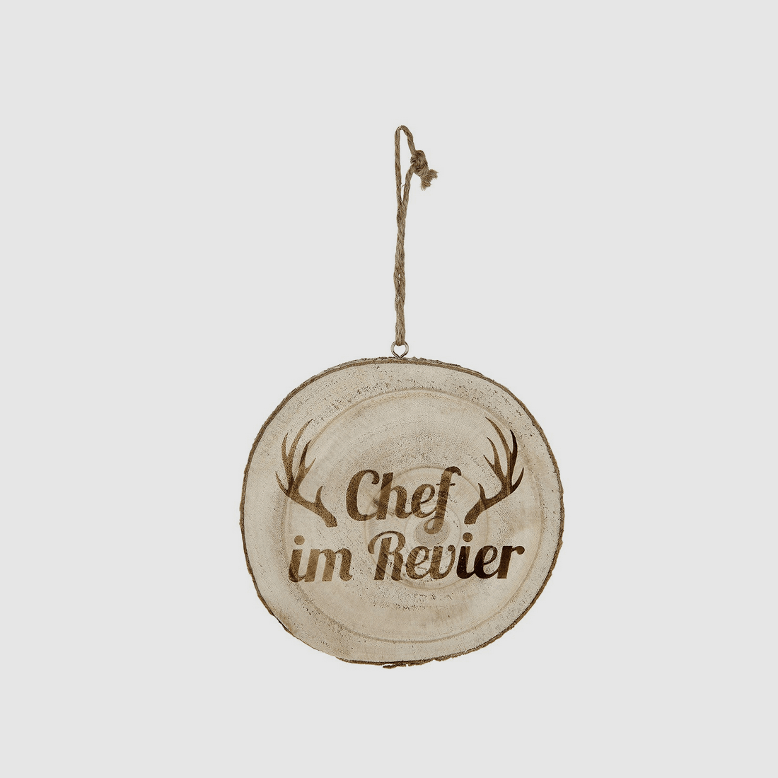 Guild wooden tree slice with saying