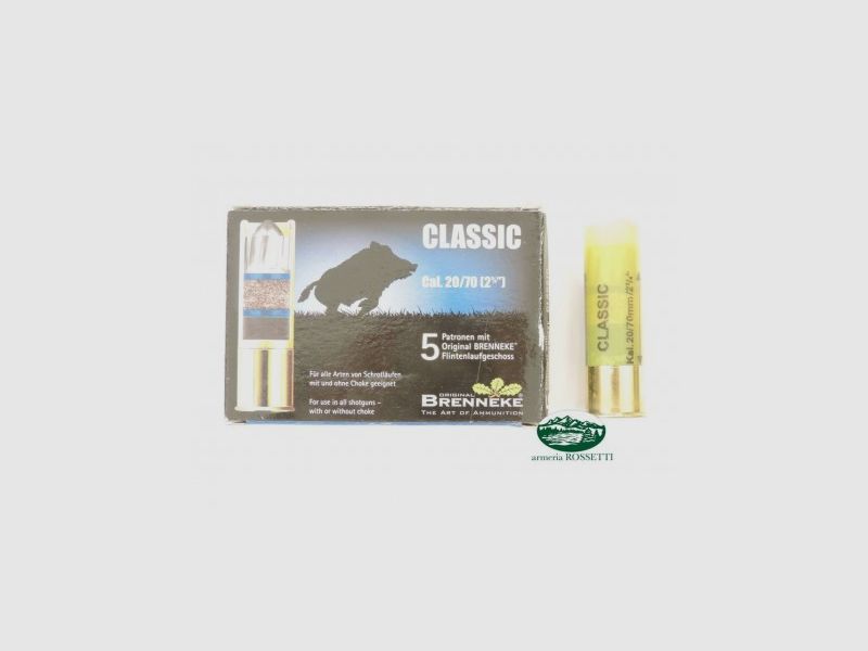 BRENNEKE CLASSIC Patronen mit Geschossen Kal.20 - 24gr