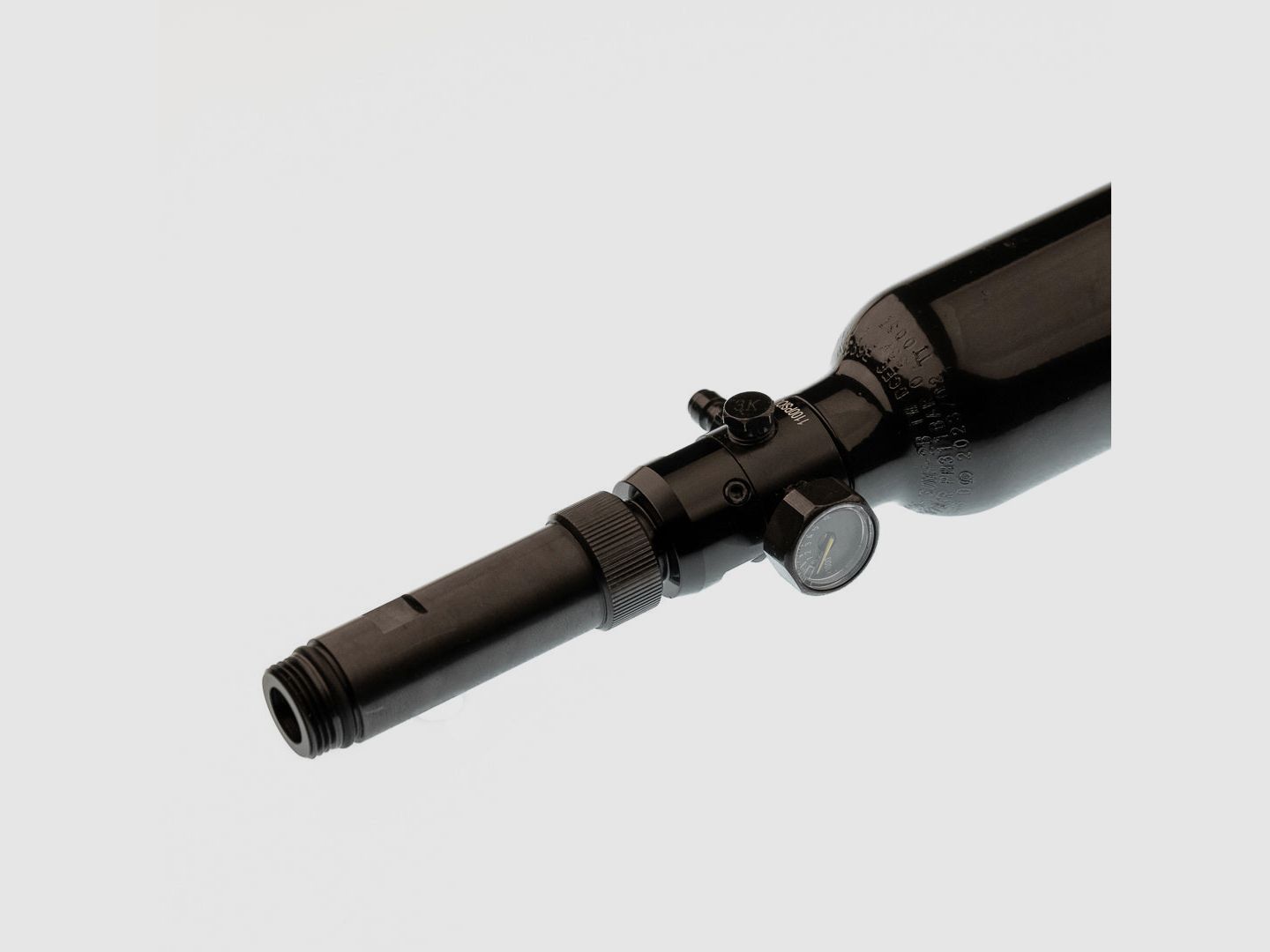 BUNDLE | 0.2 LITER HPA Bottle 1100 PSI + Remote Line Adapter extra long | HDR50 | HDP50 | HDS68 | HDX68 | HDB68 | HDR68