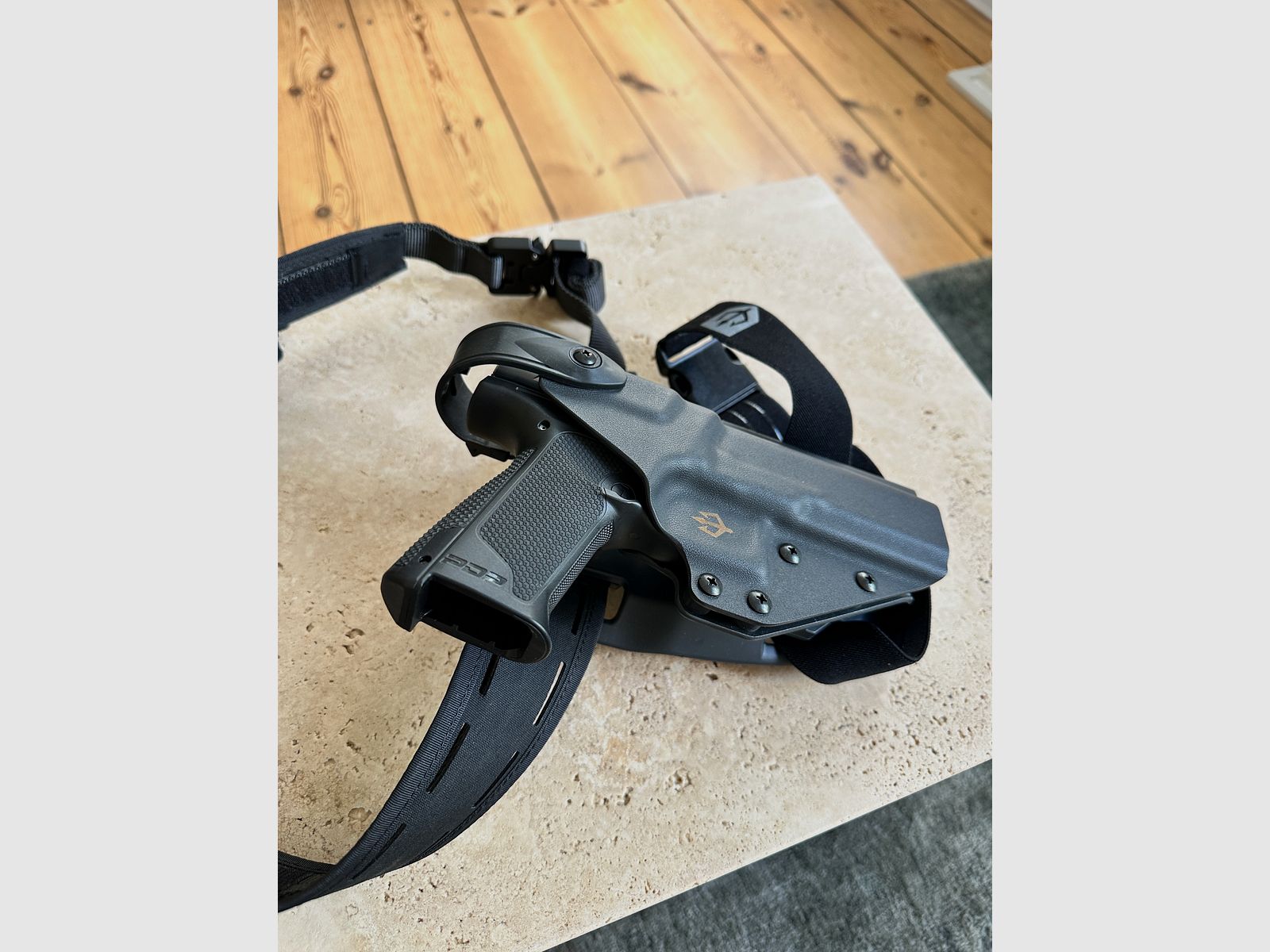 WALTHER PDP F-SERIES 3.5" WITH TERRA B BELT, BLACK TRIDENT HOLSTER AND HELIKON TEX POUCH, image 6 of 11