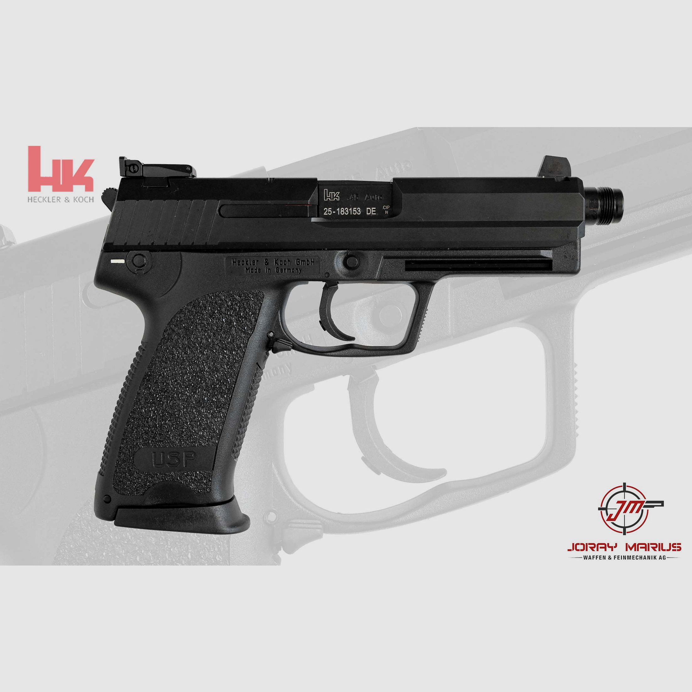 H&K USP Tactical canon fileté .45 ACP, image 1 sur 2