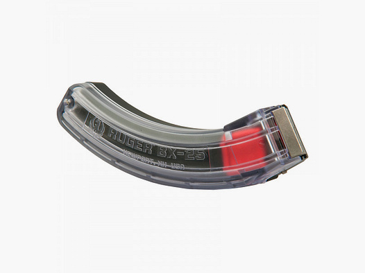 RUGER BX-25 MAGAZIN FÜR KK-BÜCHSEN - .22LR - 25-SCHUSS - TRANSPARENT