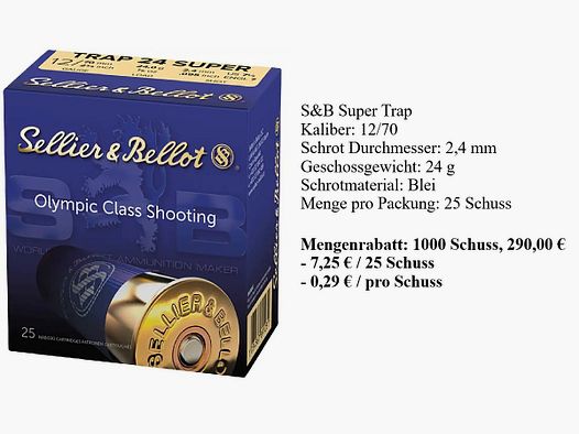 S&B Super Trap 12/70, 24g
