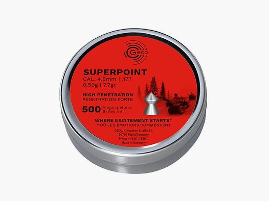 Geco Superpoint 4,5mm - 500 Schuss