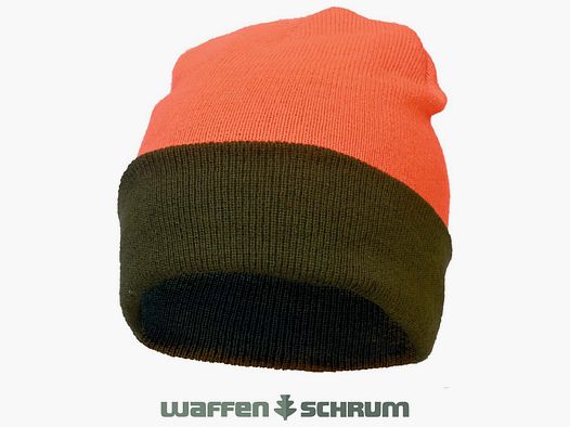 Lodenhut Wendemütze Oliv-Orange