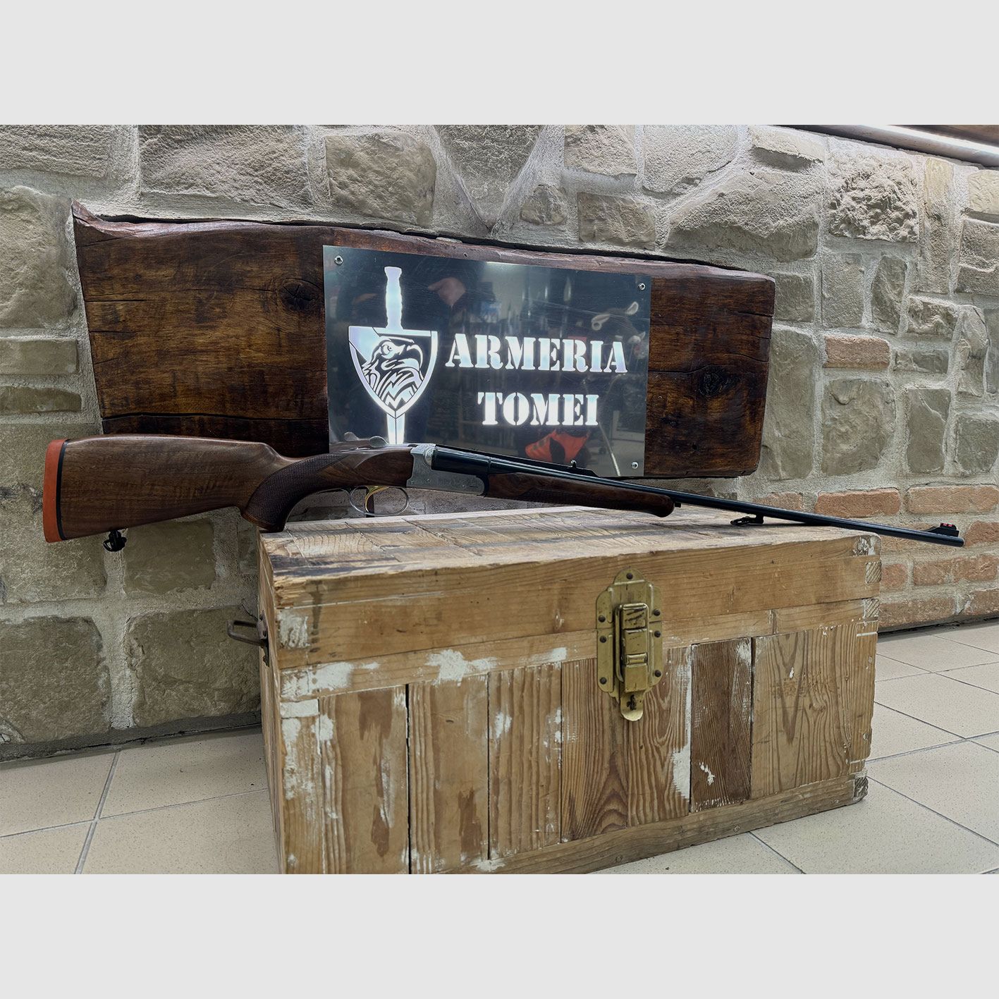 USED – SIDE-BY-SIDE SHOTGUN – SABATTI MOD. CLASSIC 92 cal. 8x57JRS, image 1 of 8