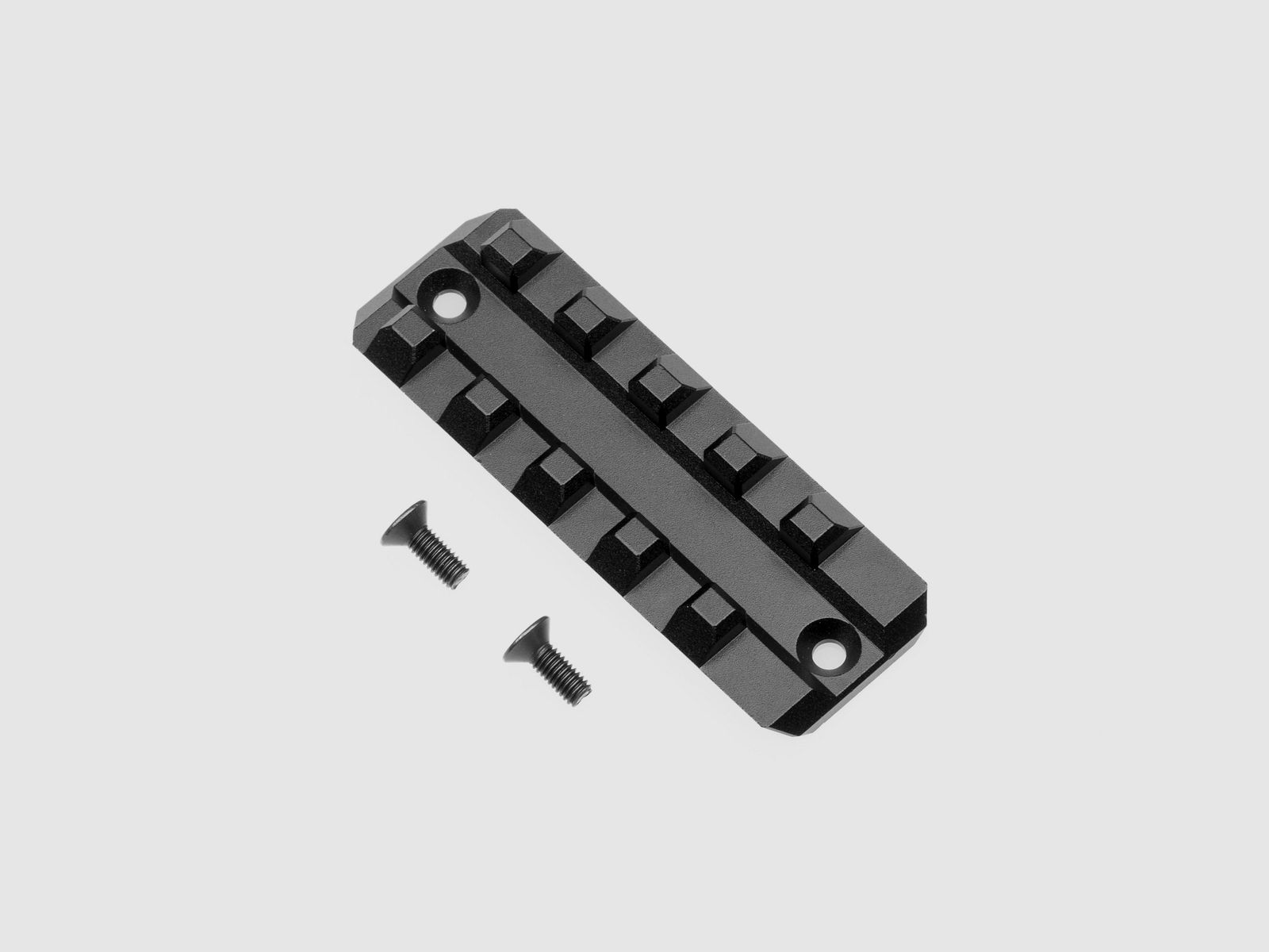 Picatinny Schiene - kurz Version | CNC ALU | schwarz eloxiert | Huben GK1 DE-Modell
