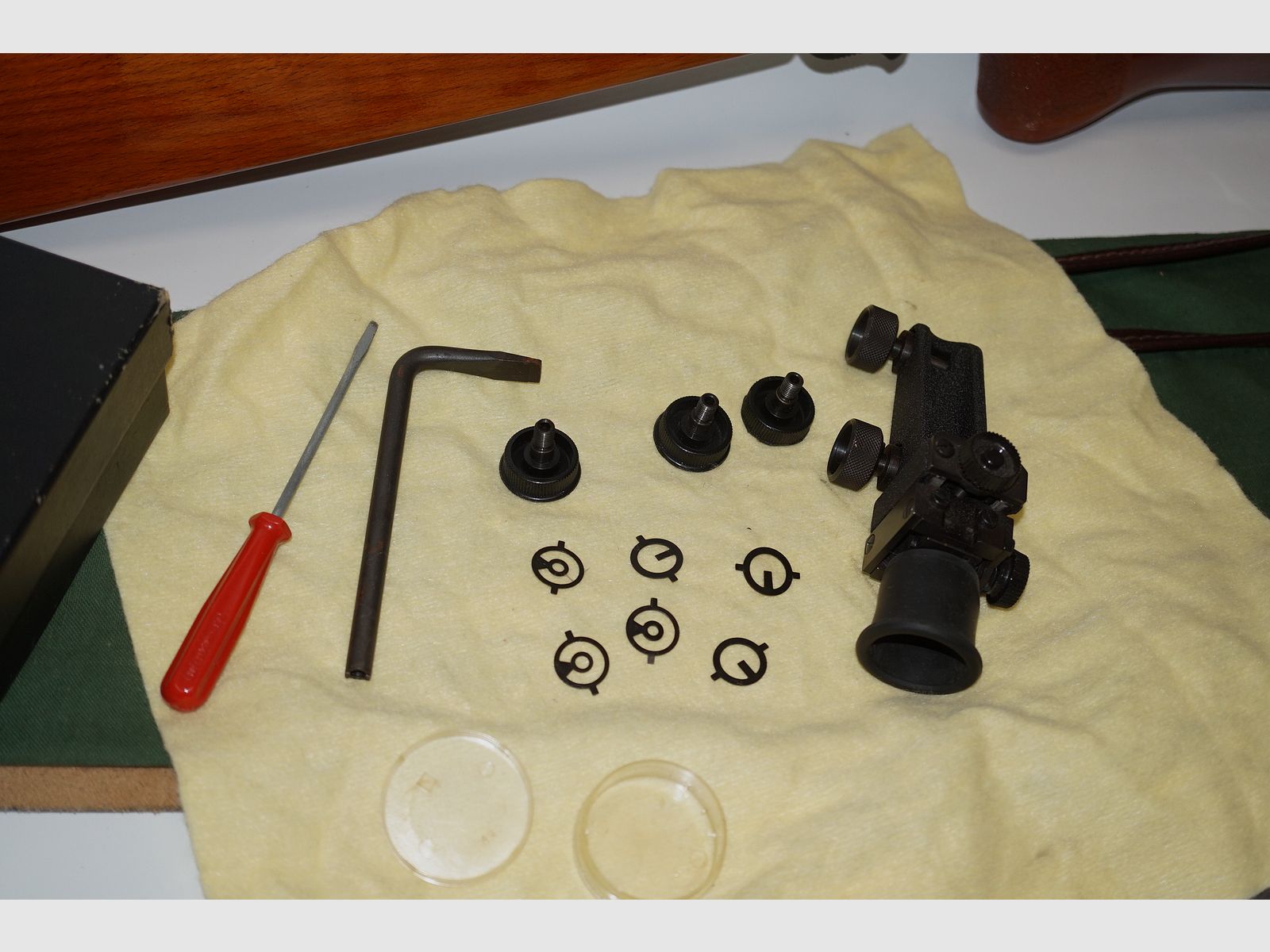 Haenel Mod. 312 side lever air rifle 4.5 mm diabolo with diopter 312