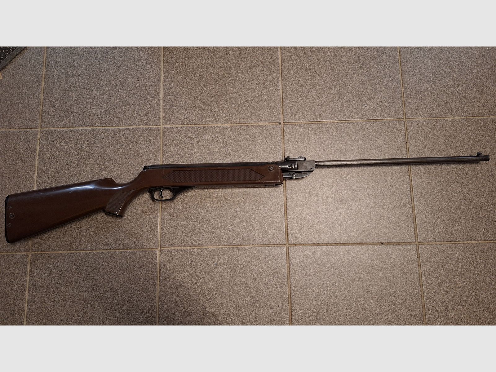 Air rifle Model 304 Haenel Suhl Original DDR Brown 49cm barrel!