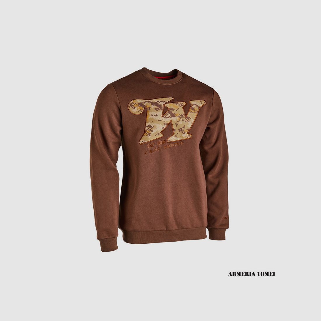 SWEATSHIRT – WINCHESTER – REDSTONE CREW NECK, BROWN